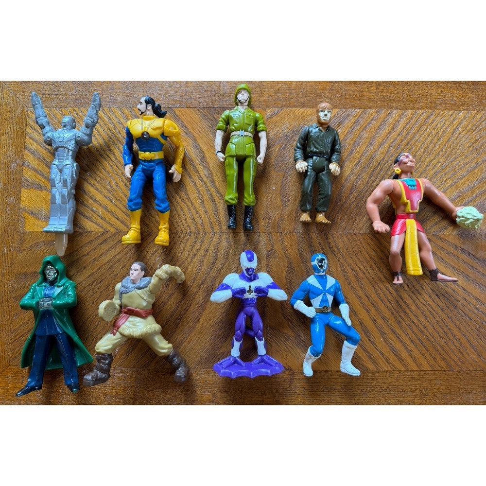 Lot of 9 2000's Burger King + Toys Marvel Disney Dragon Ball Z And More